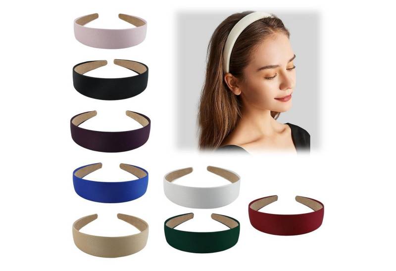 LuxusKollektion Haarreif 8er Set Haarreifen Damen Breit - DIY Headband Haarschmuck in 6 Farben von LuxusKollektion