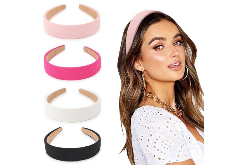 LuxusKollektion Haarreif Breite Samtstirnbänder Damen 4 Stück Boho Haarreifen Set LuxusKollektion Haarreif Breite Samtstirnbänder Damen 4 Stück Boho Haarreifen Set von LuxusKollektion