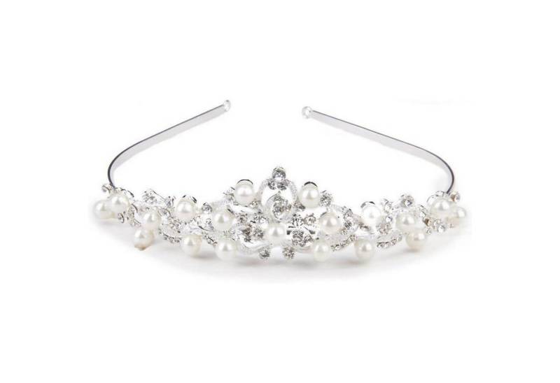 LuxusKollektion Haarreif Silber Hochzeit Diadem Kristall Strass Braut Tiara Perle Krone LuxusKollektion Haarreif Silber Hochzeit Diadem Kristall Strass Braut Tiara Perle Krone von LuxusKollektion