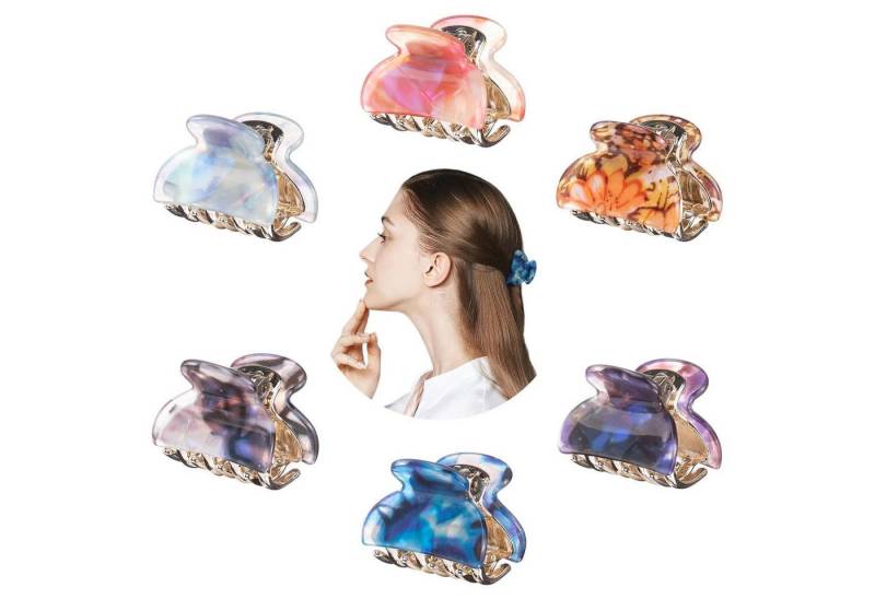 LuxusKollektion Haarspange 6er Set Haarspangen Damen Eckig Dünnes Haar Rutschfest von LuxusKollektion