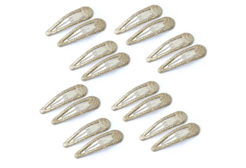 LuxusKollektion Haarspange Haarspangen Haarclips Pailletten Glitzer Mädchen Kinder Gold 16 von LuxusKollektion
