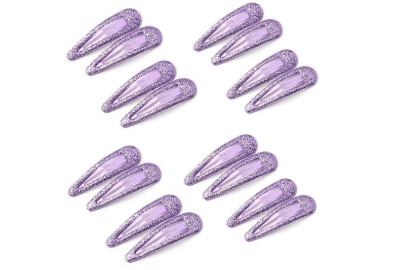 LuxusKollektion Haarspange Haarspangen Pailletten Glitzer Haarclips 16 Stück Mädchen Lila *16 von LuxusKollektion