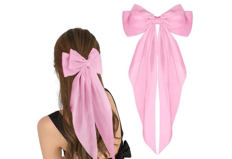 LuxusKollektion Haarspange Haarspangen Schleife Satin 90er Clips Party Frauen Mädchen Rosa LuxusKollektion Haarspange Haarspangen Schleife Satin 90er Clips Party Frauen Mädchen Rosa von LuxusKollektion