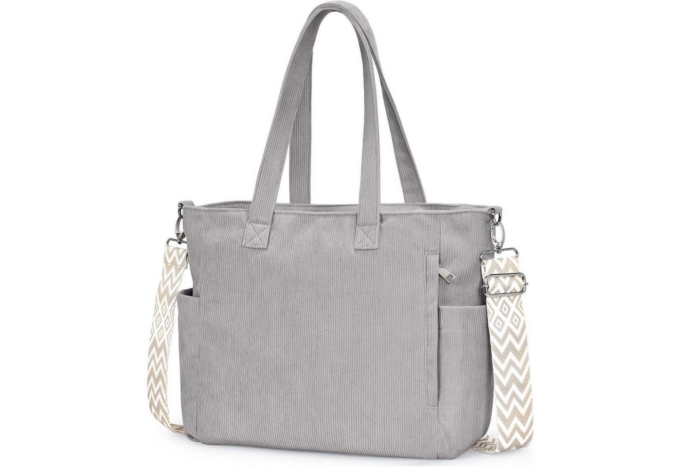 LuxusKollektion Handtasche Damen Cord Umhängetasche Groß Tote Bag Crossbody mit Schultergurt von LuxusKollektion