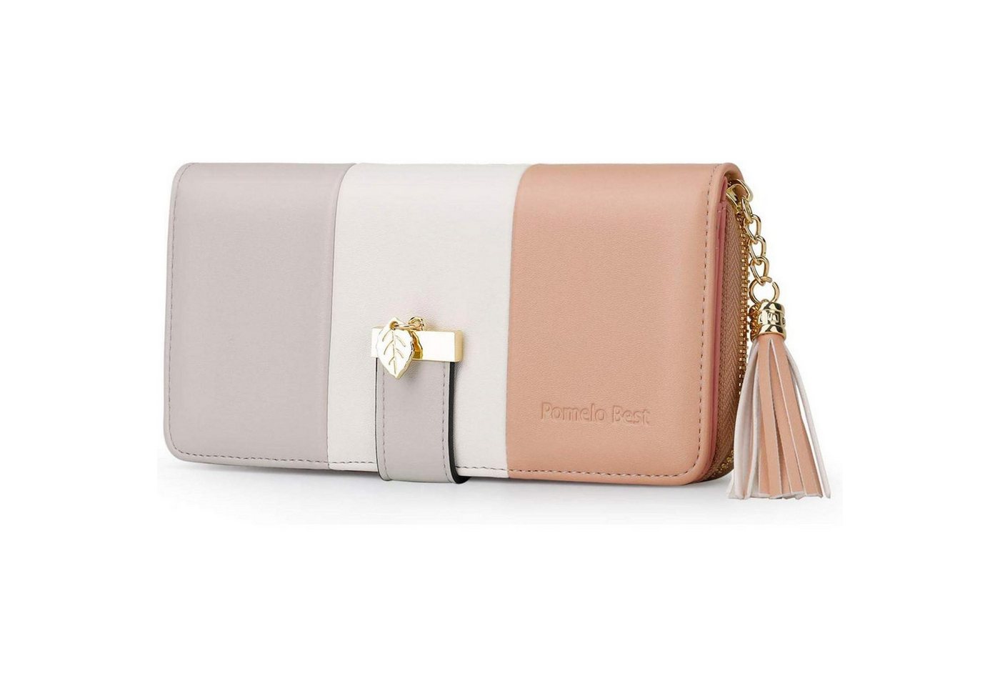 LuxusKollektion Handtasche Damen Geldbörse Mehrfarbig gestreift Portmonee RFID NFC Schutz 12 von LuxusKollektion