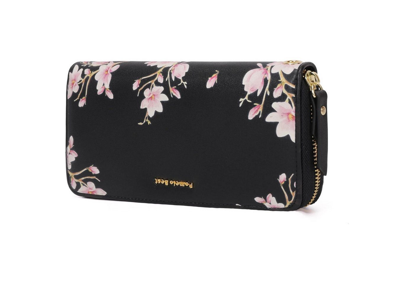 LuxusKollektion Handtasche Damen Geldbörse groß Langformat RFID-Blockierung Blumen Prägung viele von LuxusKollektion