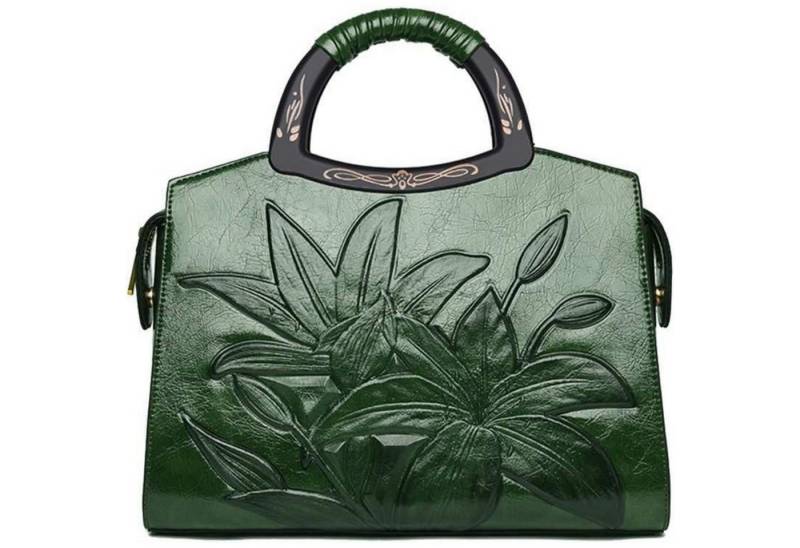 LuxusKollektion Handtasche Damen Handtasche Blumenprägung Henkeltasche Umhängetasche von LuxusKollektion