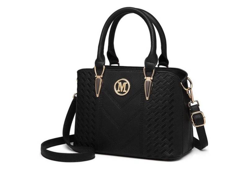 LuxusKollektion Handtasche Damen Handtasche Lychee Muster Mittelgroß Schultertasche Elegante von LuxusKollektion