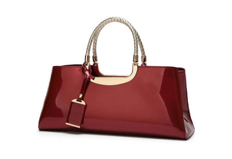 LuxusKollektion Handtasche Damen Handtasche PU-Lackleder Henkeltasche Abend Umhängetasche von LuxusKollektion