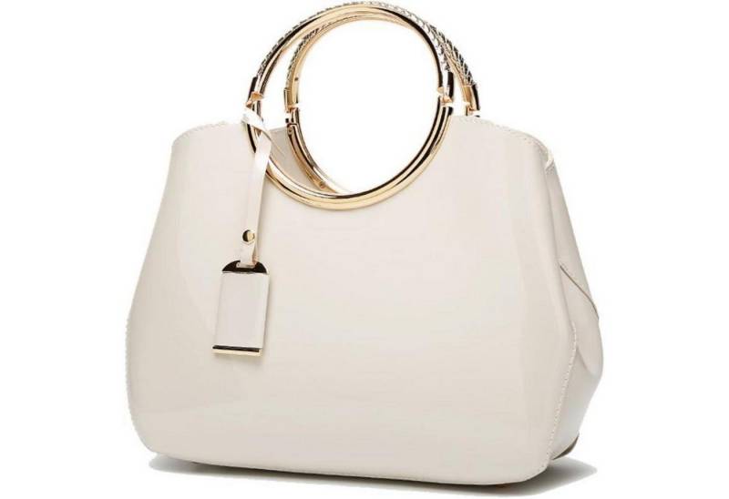 LuxusKollektion Handtasche Damen Handtasche PU-Lackleder Henkeltasche Abendtasche EINWEG von LuxusKollektion