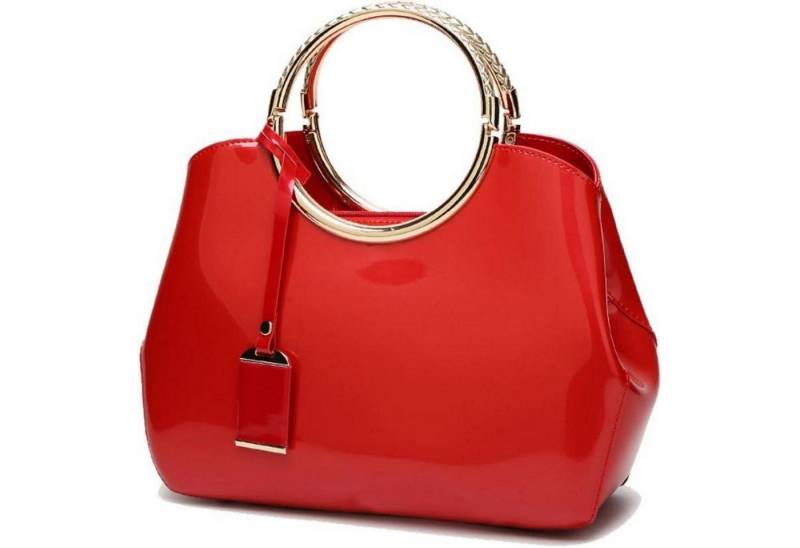 LuxusKollektion Handtasche Damen Handtasche PU-Lackleder Henkeltasche Hochzeit Abend von LuxusKollektion