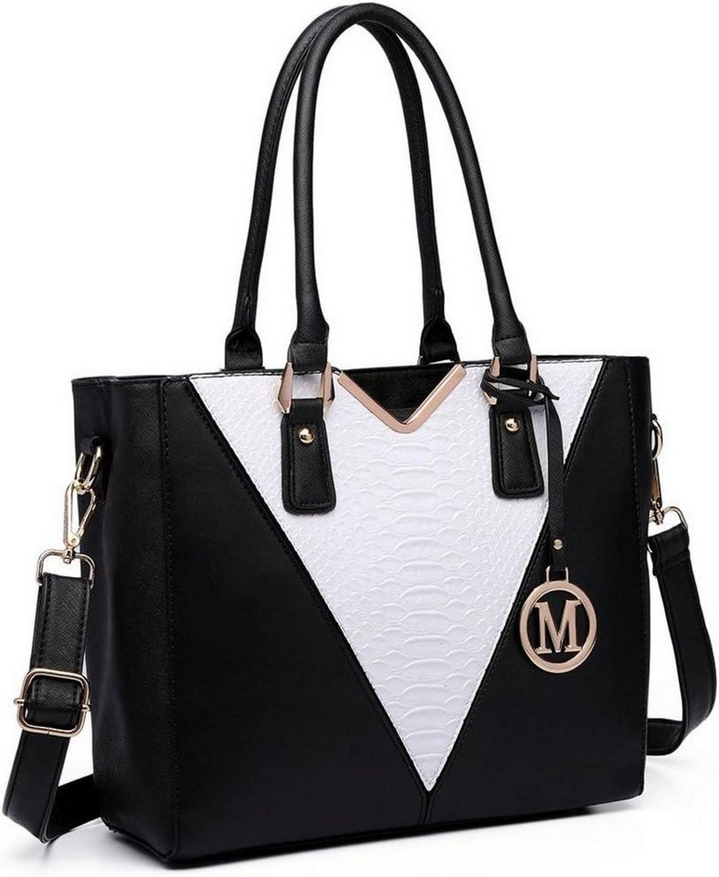 LuxusKollektion Handtasche Damen Handtasche Schultertasche Shopper V-Design Synthetic Ledertasche LuxusKollektion Handtasche Damen Handtasche Schultertasche Shopper V-Design Synthetic Ledertasche von LuxusKollektion