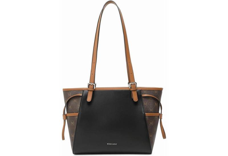 LuxusKollektion Handtasche Damen Handtasche Shopper Schultertasche Tote PU Leder Patchwork von LuxusKollektion