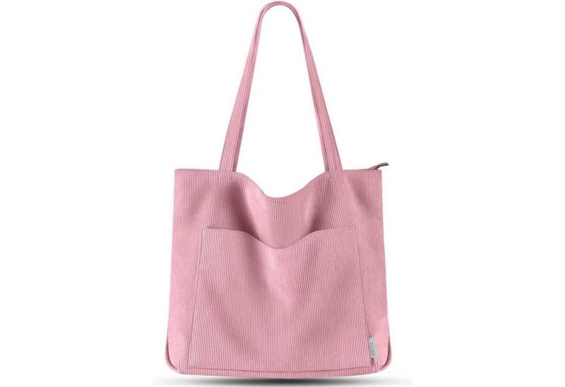 LuxusKollektion Handtasche Damen Handtasche Tote Bag Shopper Umhängetasche Cord Beuteltasche von LuxusKollektion