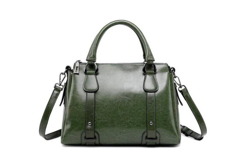 LuxusKollektion Handtasche Damen Leder Handtasche Henkeltasche Umhängetasche Grüner Stil von LuxusKollektion