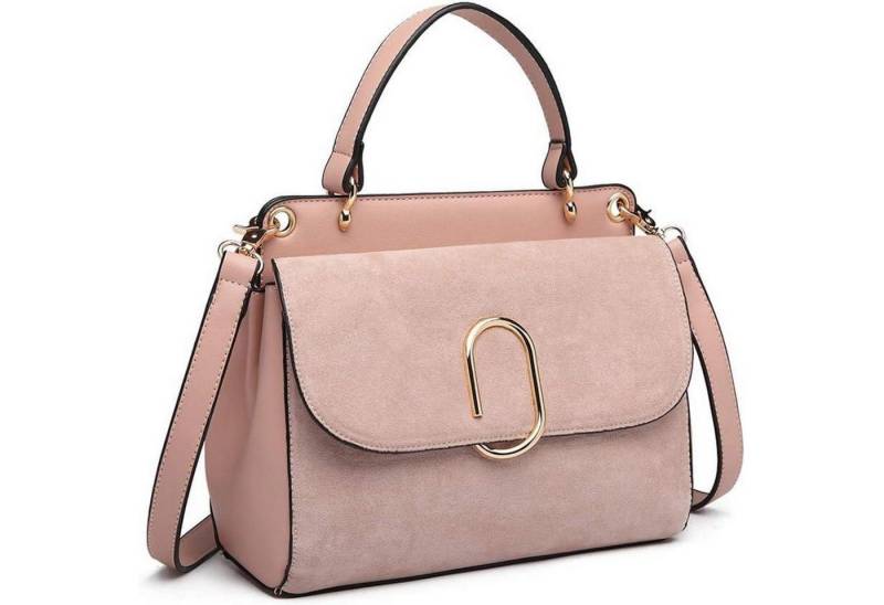 LuxusKollektion Handtasche Elegante Handtasche Rosa Damen Schultertasche Umhängetasche von LuxusKollektion