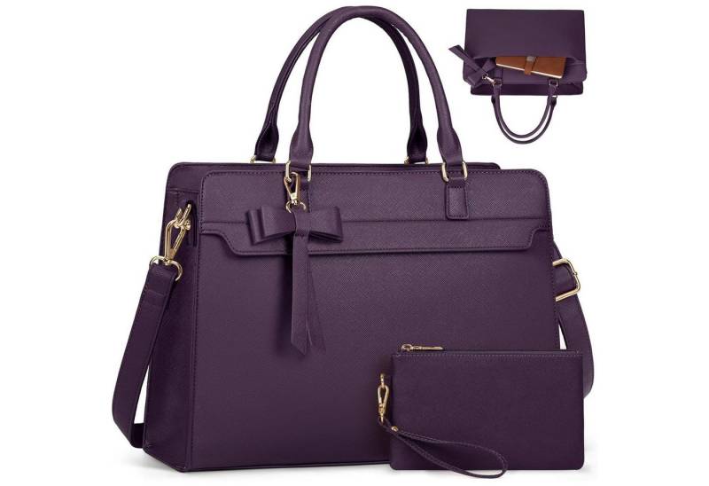 LuxusKollektion Handtasche Handtasche Damen 15.6 Zoll Laptoptasche Wasserdicht PU Leder von LuxusKollektion