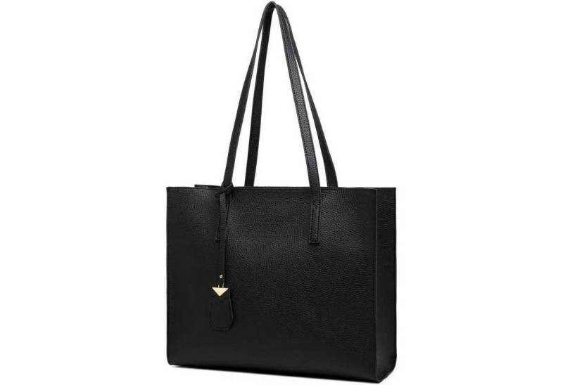 LuxusKollektion Handtasche Handtasche Damen Groß Shopper Tasche Schultertasche Schwarz von LuxusKollektion
