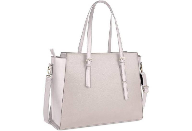 LuxusKollektion Handtasche Handtasche Damen Schwarz Elegant Große Shopper 15.6 Zoll Laptop von LuxusKollektion