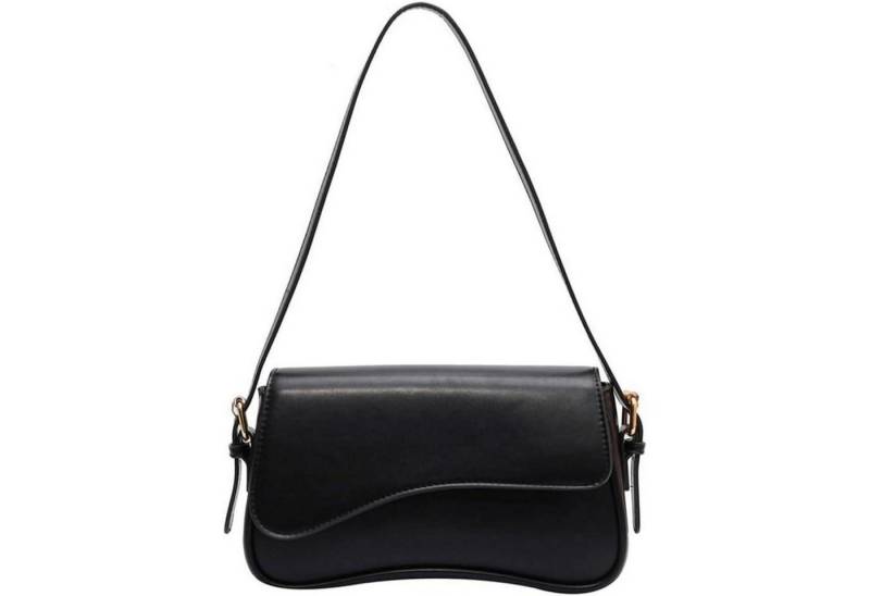 LuxusKollektion Handtasche Handtasche Mädchen Schultertasche Vintage y2k Leder Schwarz von LuxusKollektion