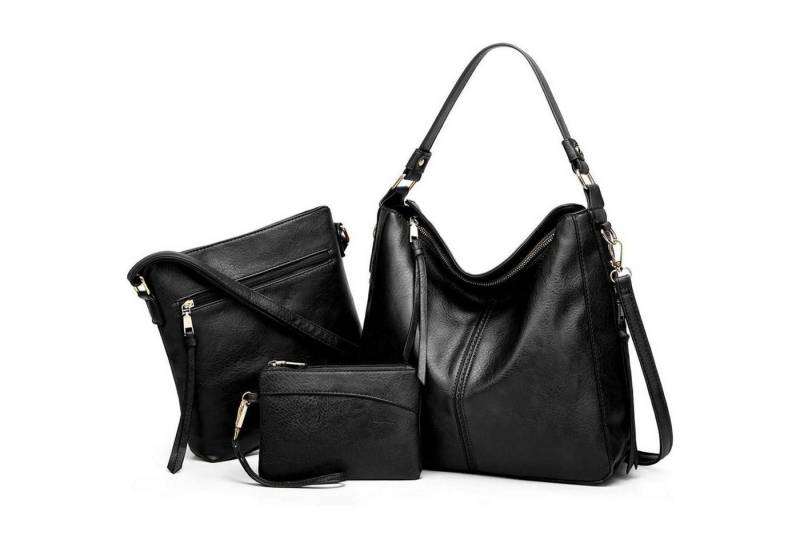 LuxusKollektion Handtasche Handtaschen und Geldbörsen Set Damen Schultertasche PU Leder Hobo von LuxusKollektion