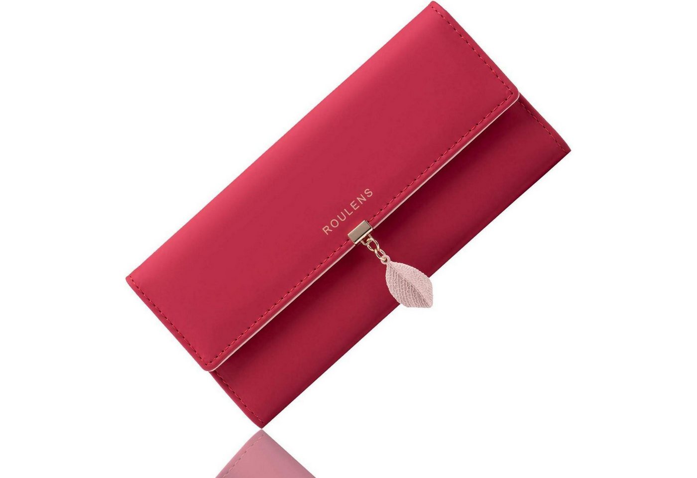 LuxusKollektion Handtasche RFID Damen Geldbörse mit 9 Kartenfächern, Glattem Kunstleder von LuxusKollektion