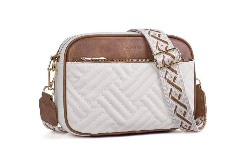 LuxusKollektion Handytasche Gesteppte Damen Umhängetasche aus PU Leder mit RFID Schutz von LuxusKollektion