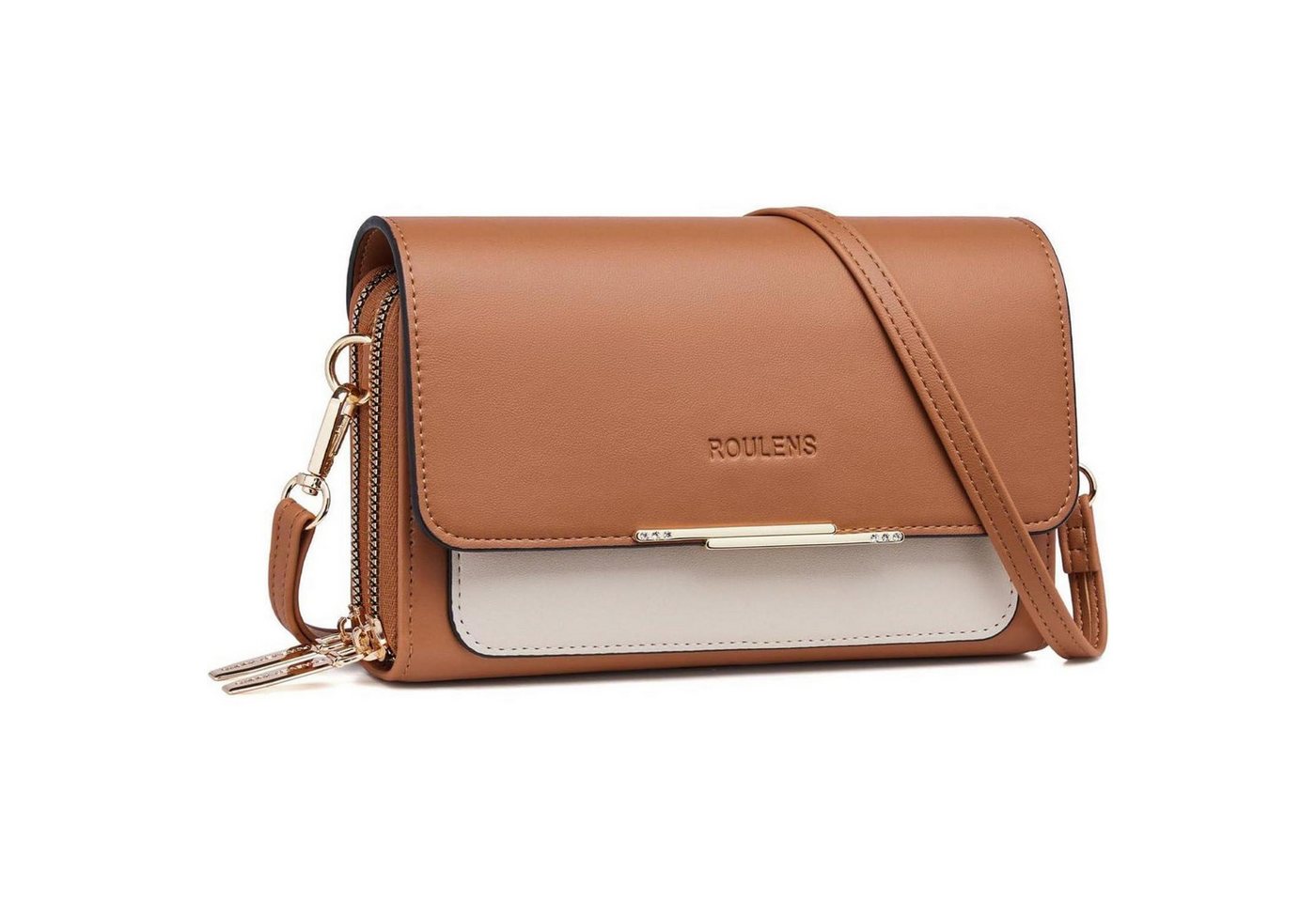 LuxusKollektion Handytasche Kleine Handy Umhängetasche PU Leder Damen Crossbody Schultertasche von LuxusKollektion