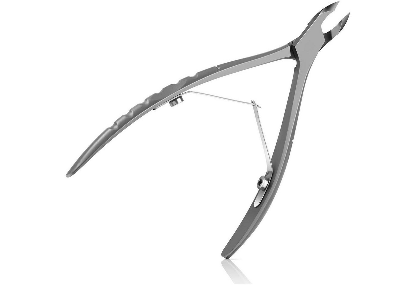 LuxusKollektion Hautschere Hautscheren 2in1 Nagelhautschieber Nagelhautknipser Grau von LuxusKollektion