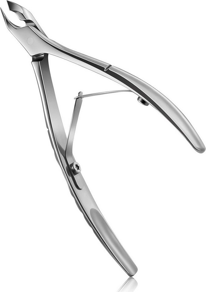 FERYES Hautschere Nagelhautknipser 6 mm Vollbacke Edelstahl Nagelhautschieber 2-in-1 von FERYES
