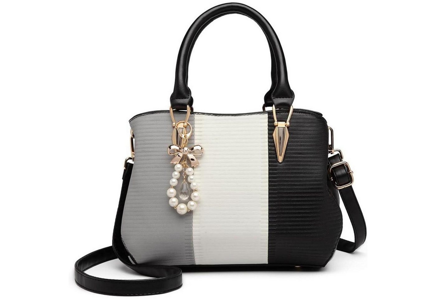 LuxusKollektion Henkeltasche Damen Handtasche Mittelgroß Multicolor Henkeltasche Elegant von LuxusKollektion