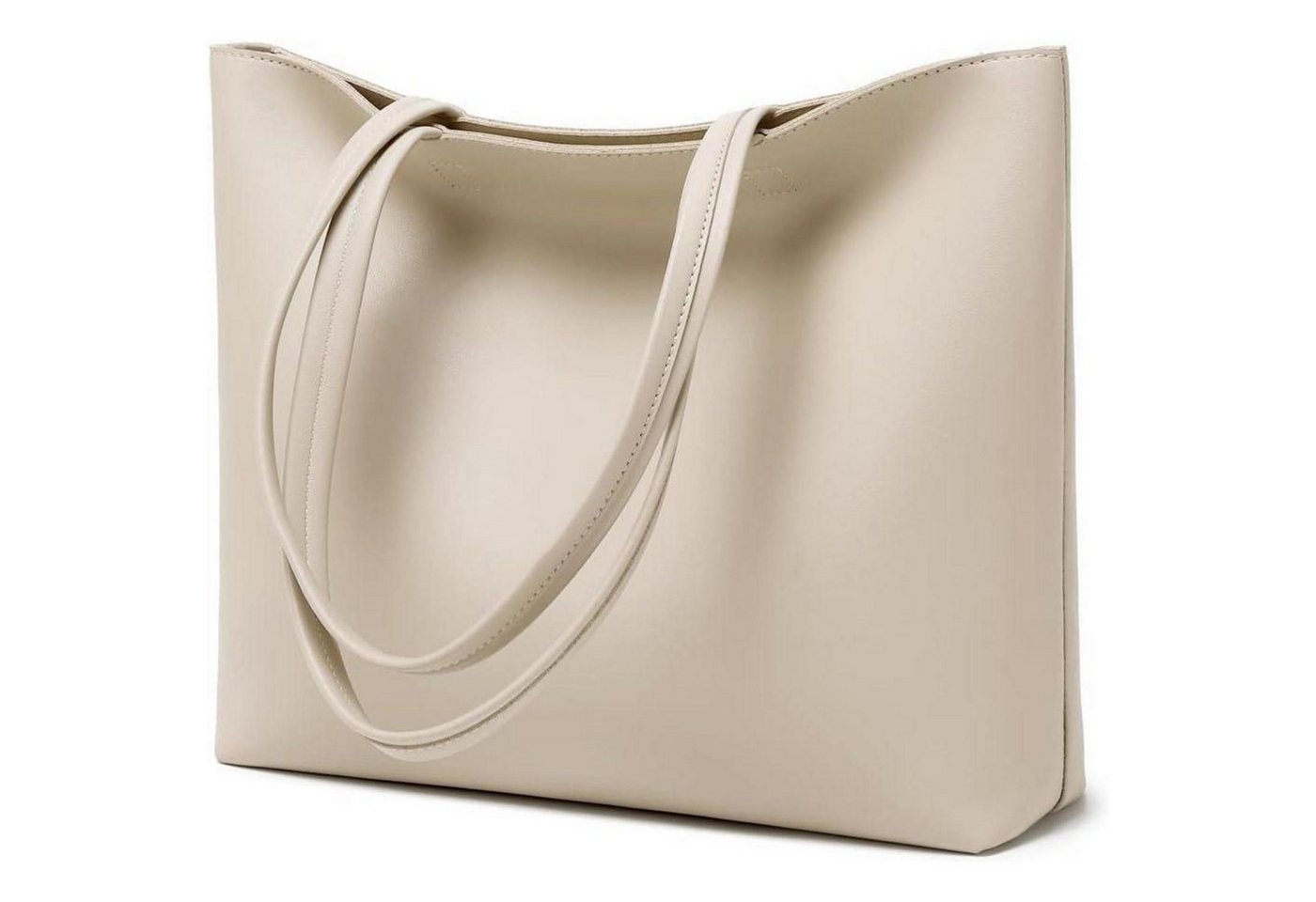 LuxusKollektion Henkeltasche Damen Henkeltasche PU Leder Tote Schultertasche A4 Reißverschluss von LuxusKollektion