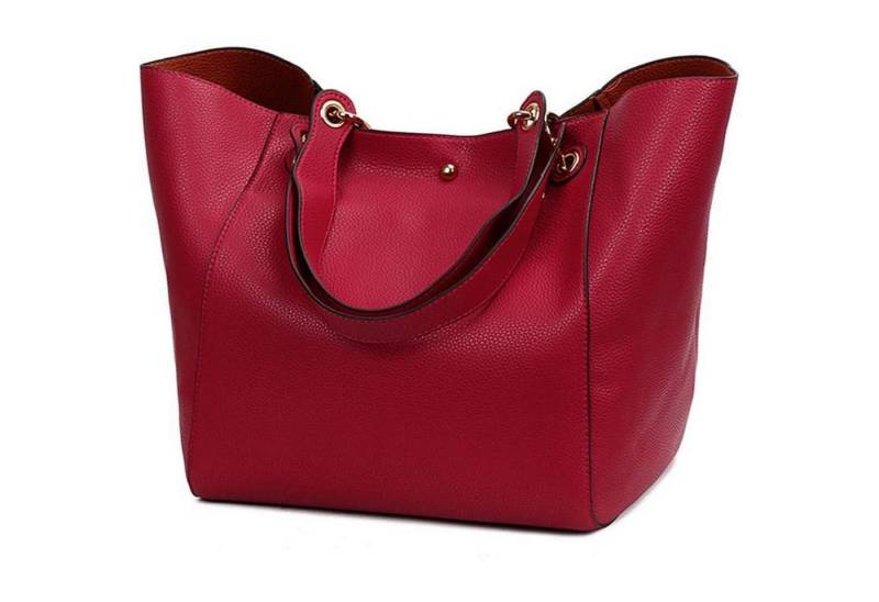LuxusKollektion Henkeltasche Henkeltasche Damen Kunstleder Shopper Tote Schultertasche von LuxusKollektion