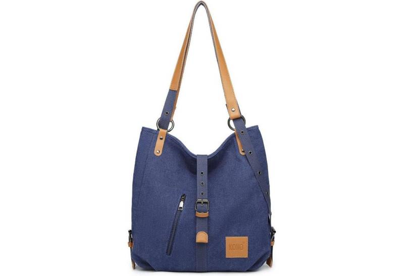 LuxusKollektion Henkeltasche Henkeltaschen Rucksack Handtaschen Anti Diebstahl Damen Blau von LuxusKollektion