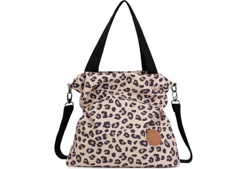 LuxusKollektion Hobo Handtasche Damen Umhängetasche Schultertasche Brauner Leopardendruck von LuxusKollektion