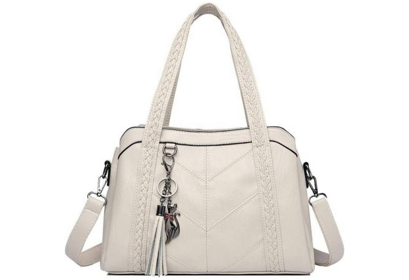 LuxusKollektion Hobo Schultertasche Hobo Damen Schultergurt PU Leder Weiß von LuxusKollektion