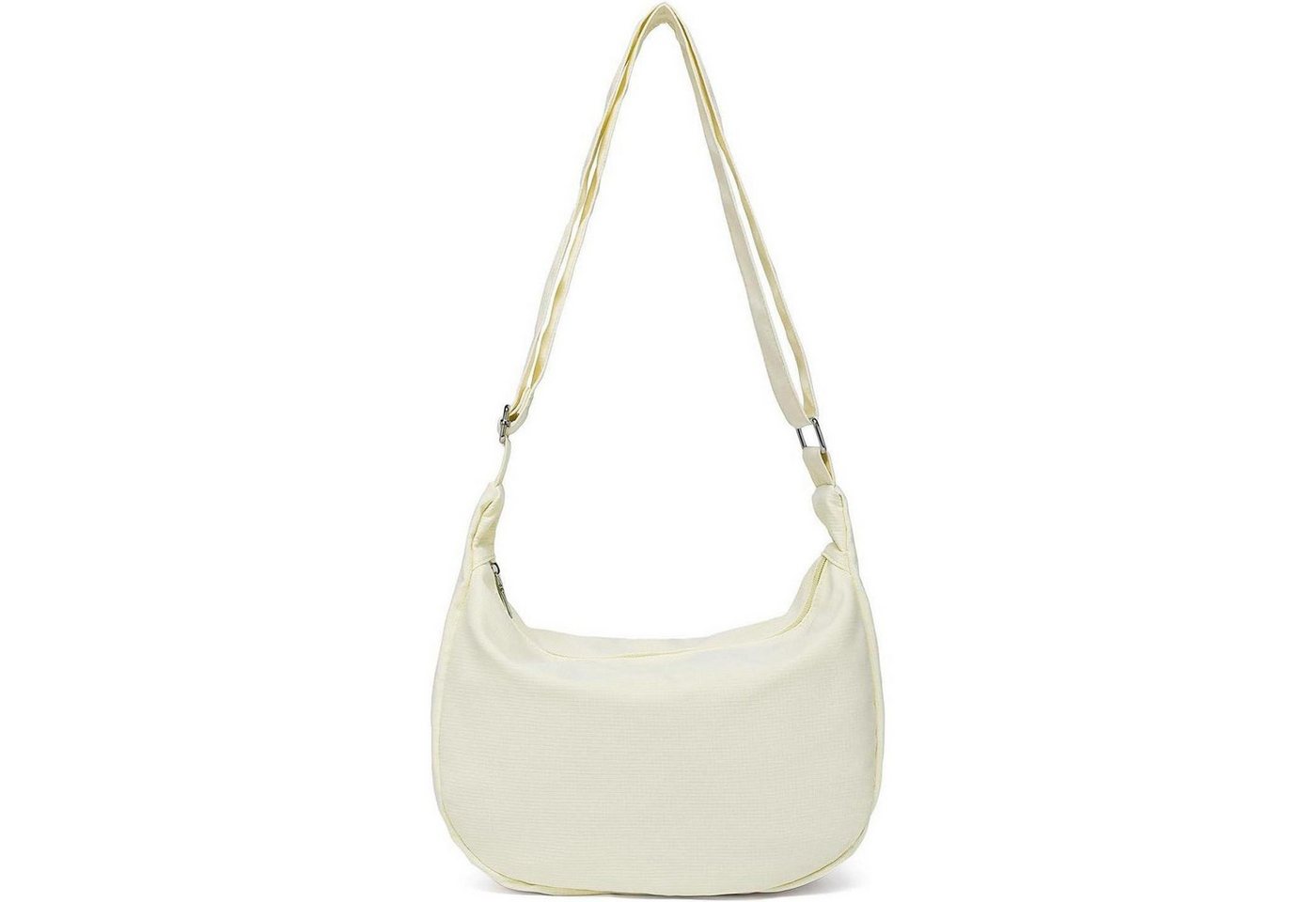 LuxusKollektion Hobo Umhängetasche Damen Halbmond Crossbody Hobo Schultergurt X-beige von LuxusKollektion