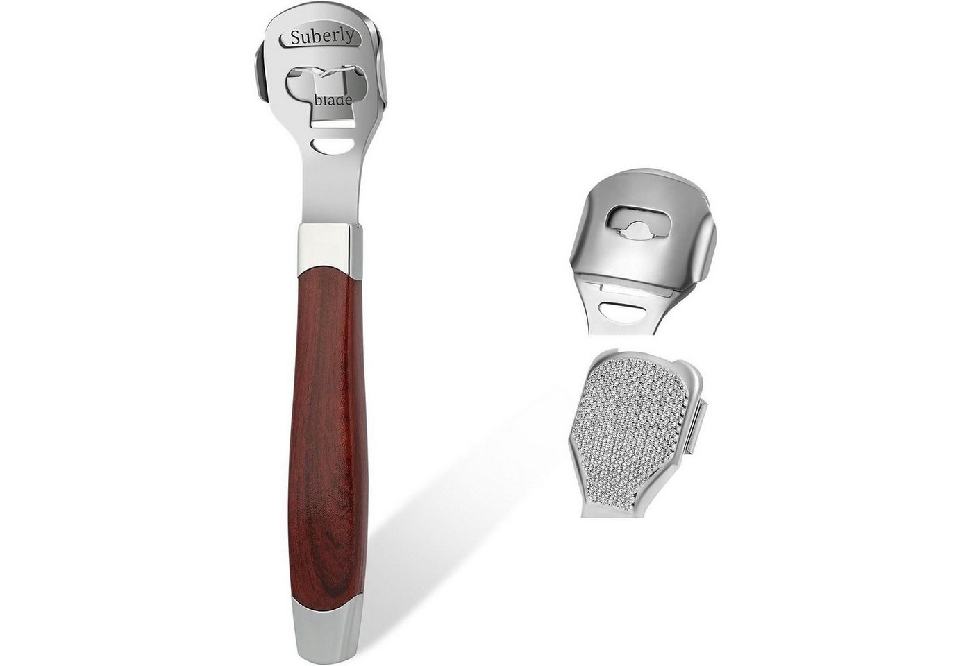 LuxusKollektion Hornhautfeile Hornhauthobel Edelstahl Fußfeile Ersatzklingen B von LuxusKollektion