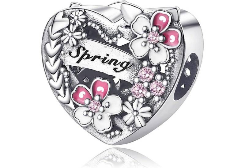 LuxusKollektion Kette und Anhänger Set Anhänger 925 Sterling Schmetterling Herz Halskette B-Winter-Herz Charm von LuxusKollektion