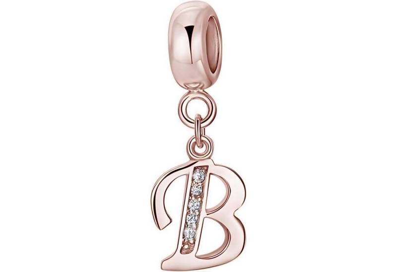 LuxusKollektion Kette und Anhänger Set Anhänger Damen Rosegold Buchstabe A Z Armband Charms Buchstaben-5-B von LuxusKollektion