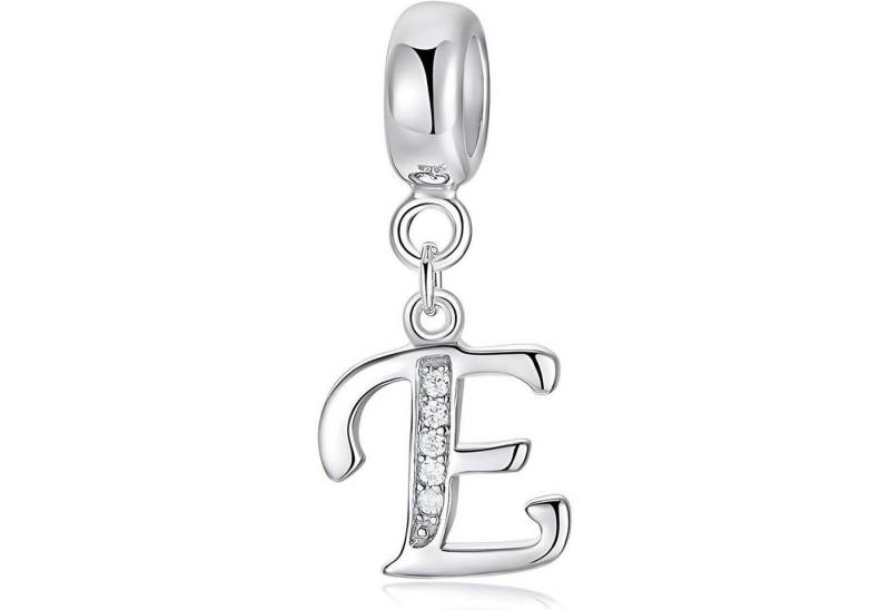 LuxusKollektion Kette und Anhänger Set Anhänger Initial Buchstaben A Z 925 Sterling Charms Buchstaben-4-E von LuxusKollektion