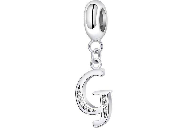 LuxusKollektion Kette und Anhänger Set Anhänger Sterling Silber 925 Initial Damen Charms Buchstaben-4-G von LuxusKollektion