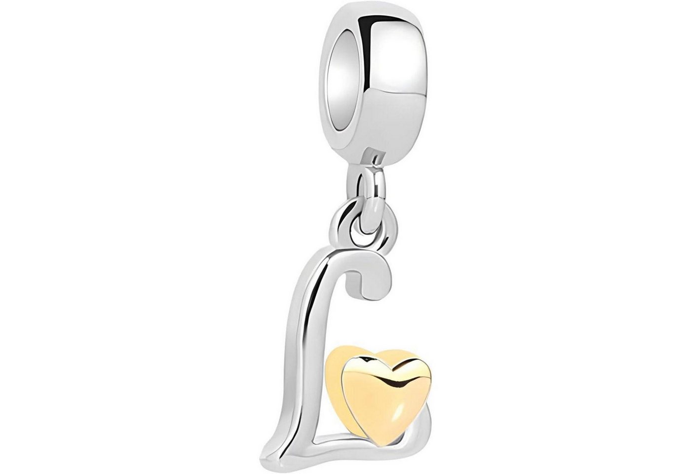 LuxusKollektion Kette und Anhänger Set Charm Anhänger Buchstaben Initial Damen Armband Charms Buchstaben-3-L von LuxusKollektion