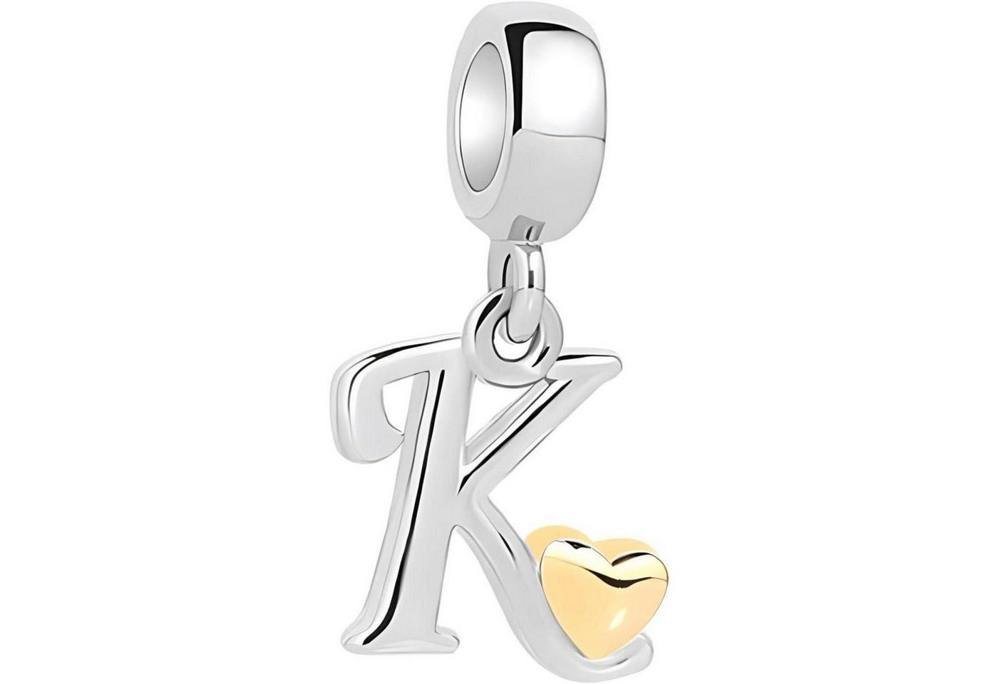 LuxusKollektion Kette und Anhänger Set Damen 925 Sterling Silber Buchstaben Charm Anhänger mit Gelbem Herz LuxusKollektion Kette und Anhänger Set Damen 925 Sterling Silber Buchstaben Charm Anhänger mit Gelbem Herz von LuxusKollektion