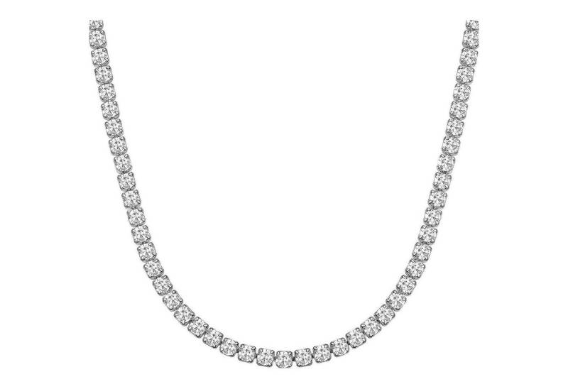 LuxusKollektion Kette und Anhänger Set Damen Halskette mit Zirkonia Tennis-Kette 46cm vergoldet Modeschmuck von LuxusKollektion