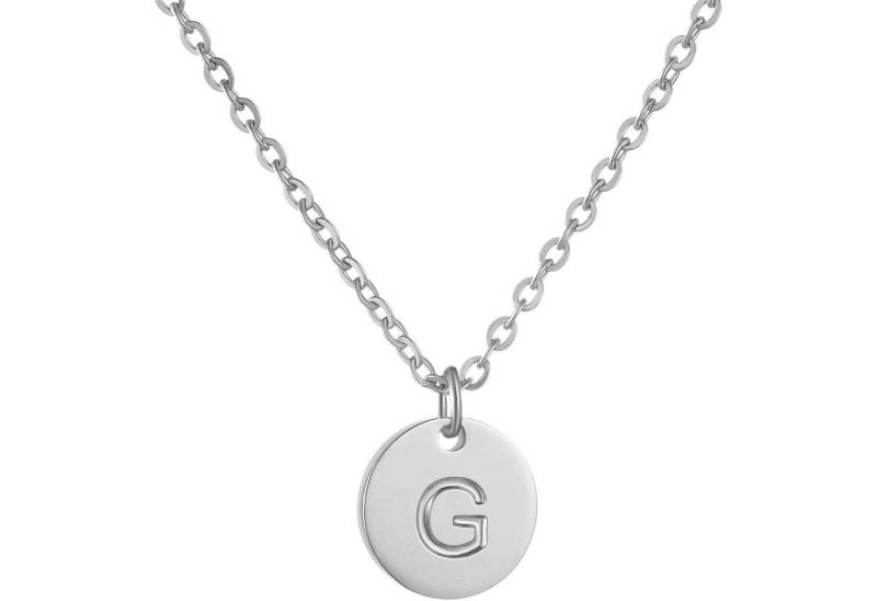 LuxusKollektion Kette und Anhänger Set Damen Initialen Kette Buchstaben Anhänger Gold Rosegold Silber Herzen von LuxusKollektion