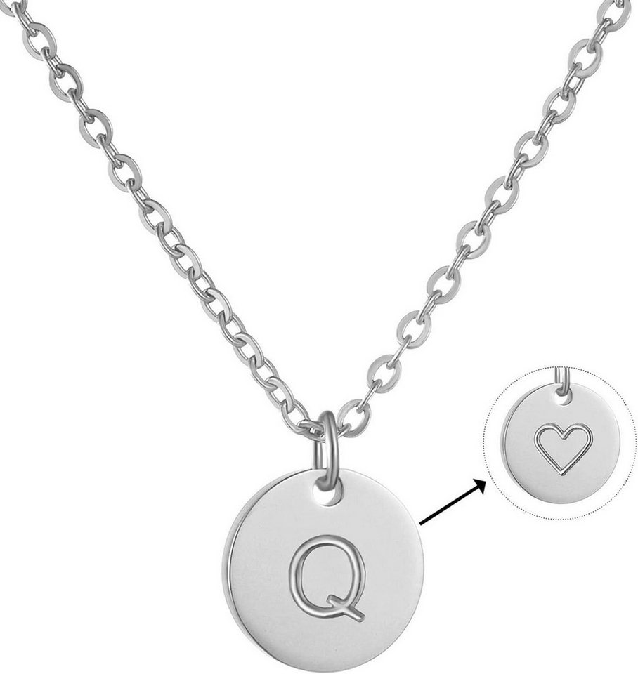 LuxusKollektion Kette und Anhänger Set Damen Initialen Kette Buchstaben Anhänger Herz Gold Silber Rosegold LuxusKollektion Kette und Anhänger Set Damen Initialen Kette Buchstaben Anhänger Herz Gold Silber Rosegold von LuxusKollektion