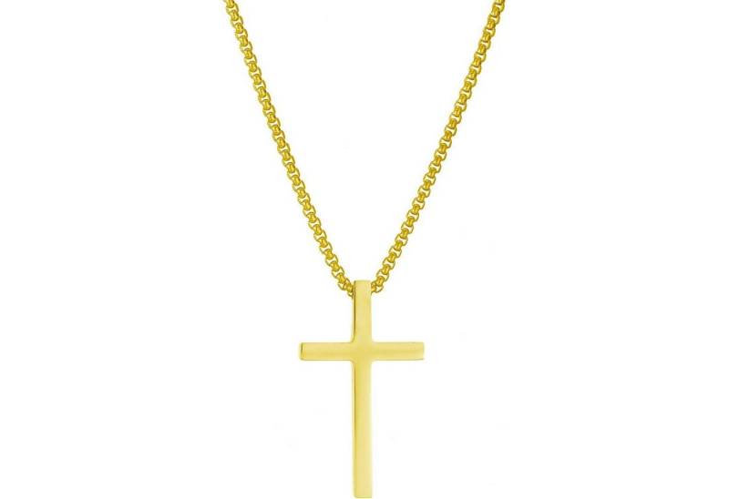 LuxusKollektion Kette und Anhänger Set Gold Silber Kreuz Kette Herren Anhänger Halskette Religiös Schmuck LuxusKollektion Kette und Anhänger Set Gold Silber Kreuz Kette Herren Anhänger Halskette Religiös Schmuck von LuxusKollektion