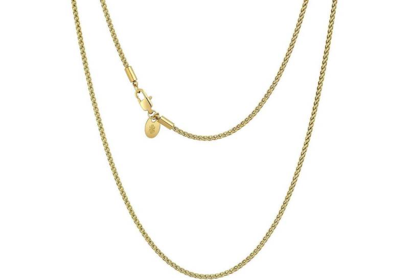 LuxusKollektion Kette und Anhänger Set Goldkette Herren Silberkette 2,5/3/4mm dünne Kordelkette Rope Kette von LuxusKollektion