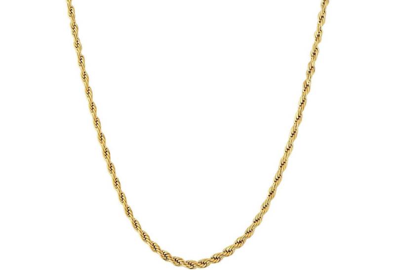 LuxusKollektion Kette und Anhänger Set Goldkette Herren Silberkette 2,5mm feine dünne Kordelkette Zopfkette LuxusKollektion Kette und Anhänger Set Goldkette Herren Silberkette 2,5mm feine dünne Kordelkette Zopfkette von LuxusKollektion